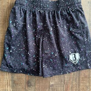 Baseball Lifestyle 101 Black Speckled Galaxy Shorts